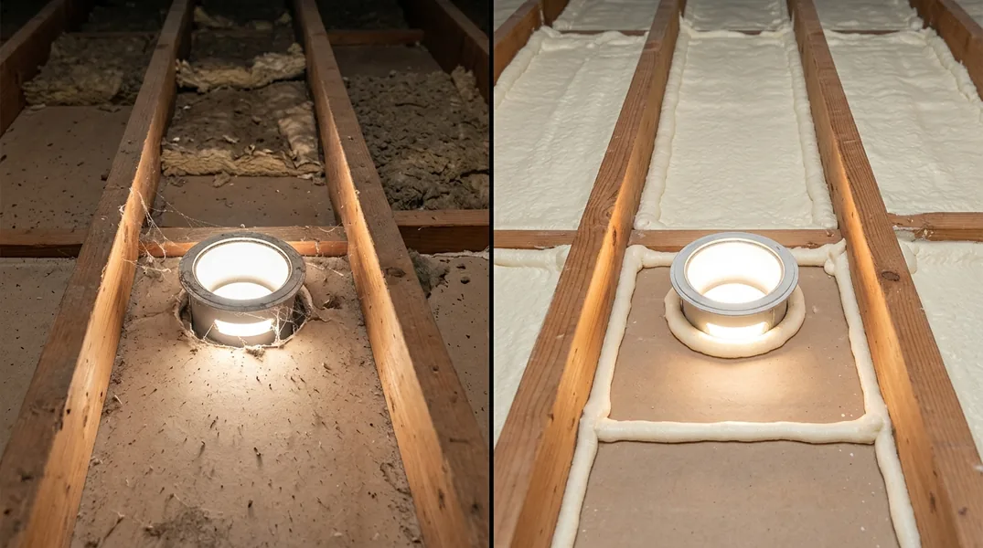 Ice Dams in Central Minnesota: Why St. Cloud Attics Need Air Sealing Before More Insulation